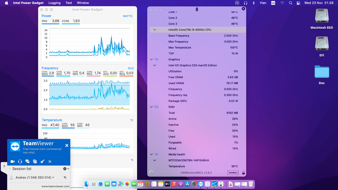 HP EliteBook 820 G3 8th [SkyLake   Intel HD 520 + I2C]   OpenCore 3
